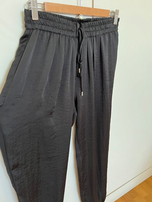 Calças balão pretas Zara M