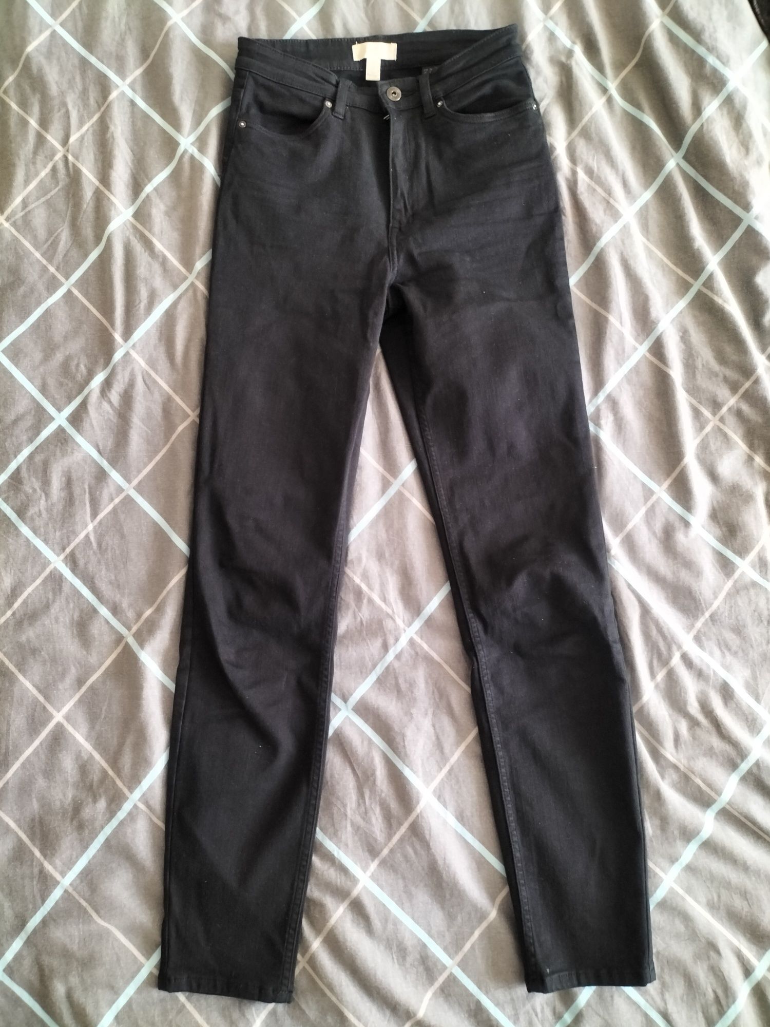 Czarne jeansy H&M S 36