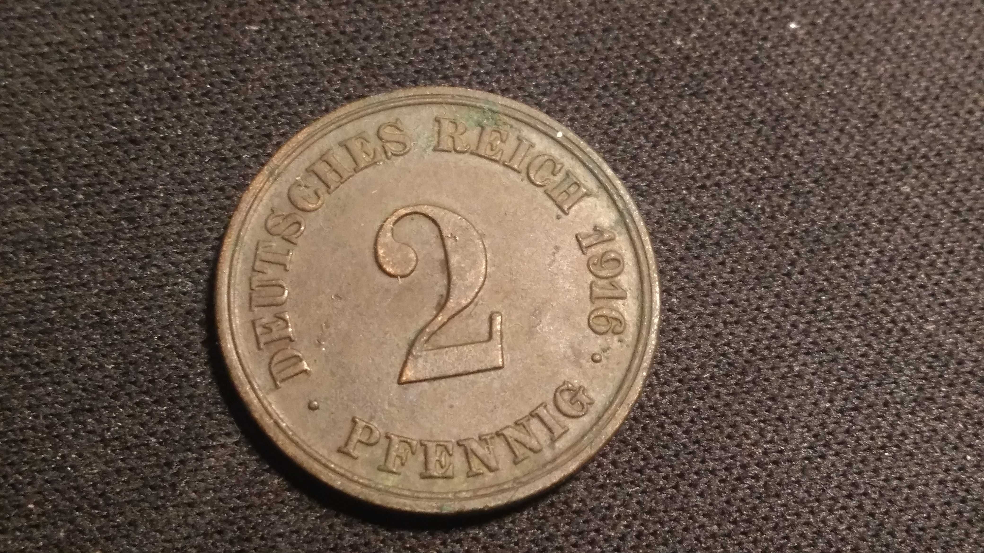 2 Pfennig Pfenning Fenig  1916 Niemcy
