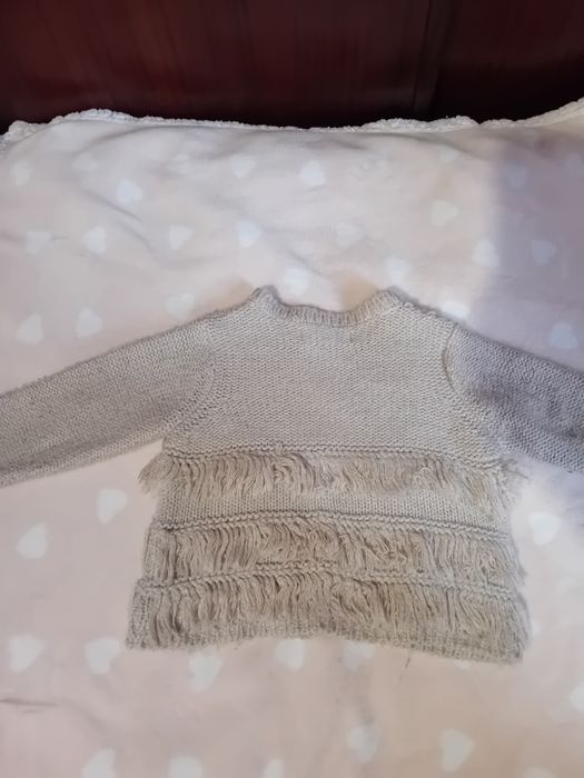 Casaco de malha c/franjas Zippy 3-4