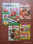 Lote de revistas de culinária