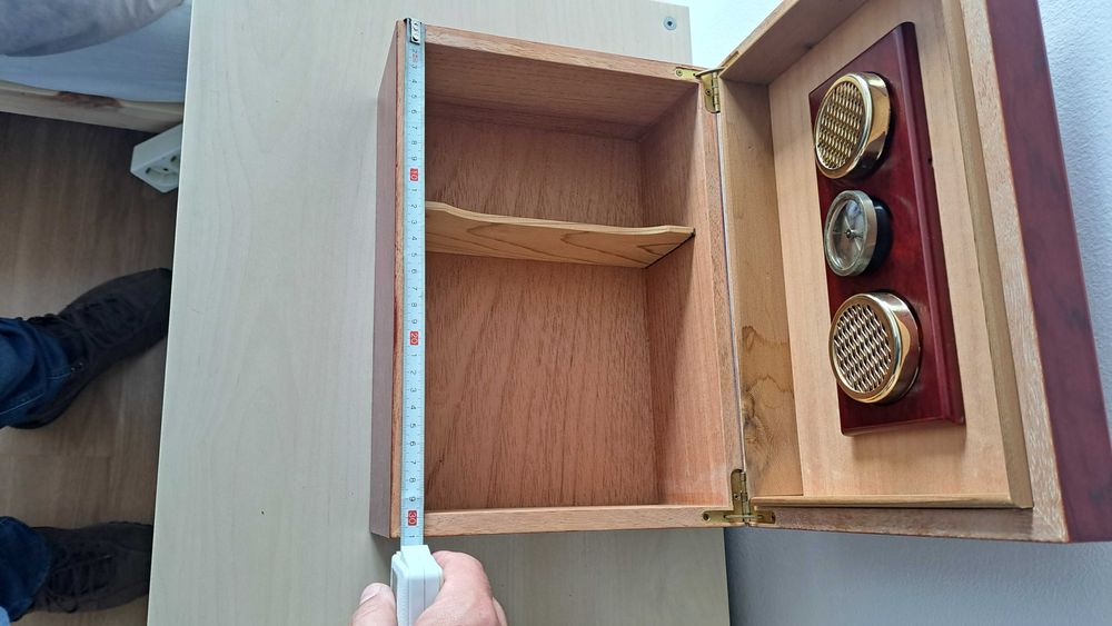 Caixa charutos humidificadora premium