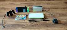 Nintendo switch oled splatoon edition + akcesoria i gra