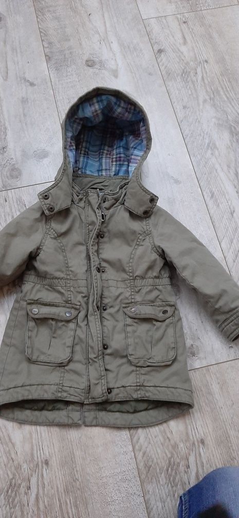 Kurtka parka h&m wiosna jesień r. 98