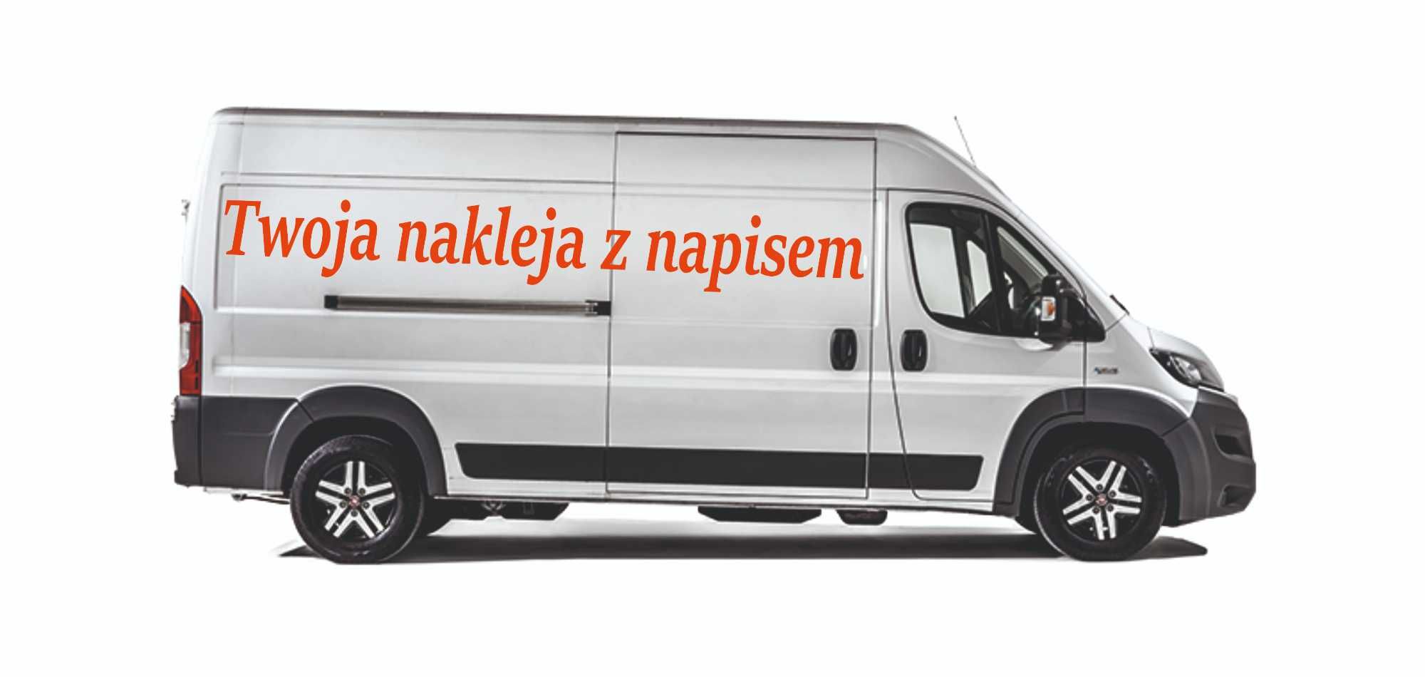 Naklejka reklamowa napis logo