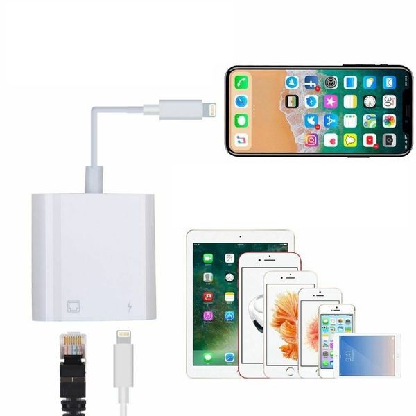 Adaptador Lightning Multiportas para RJ45