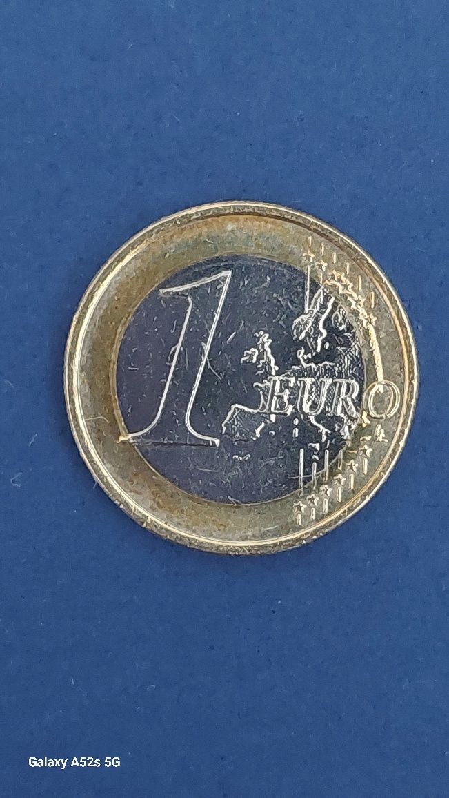 Moeda Espanha 1 Euro com erro de cunhagem
