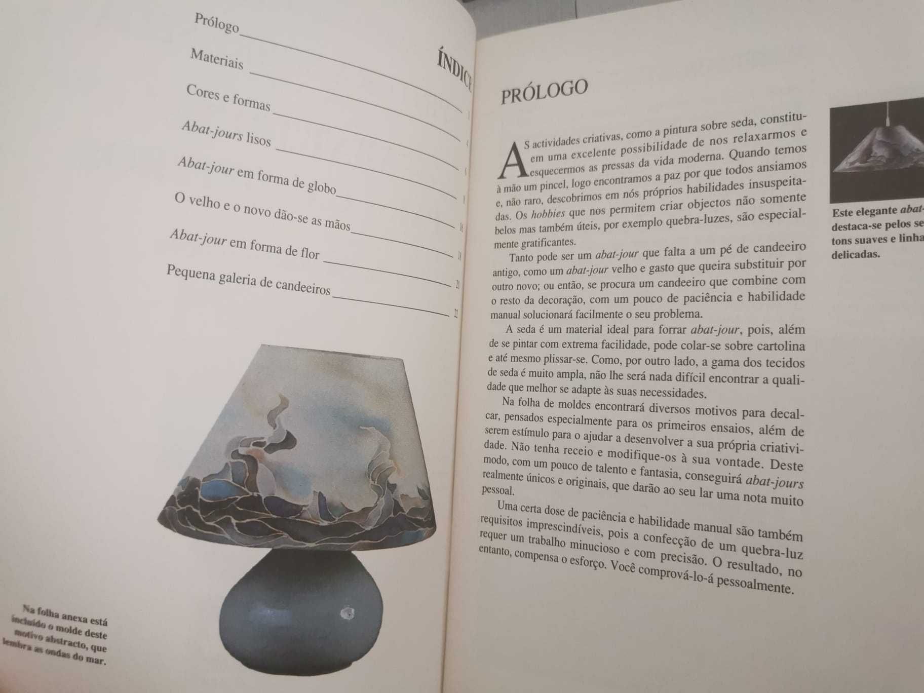 Pintura sobre seda: abat-jours para candeeiros - Ingrid Walter-Ammon