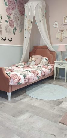 Nowe łóżko sypialniane tapicerowane dla dziecka