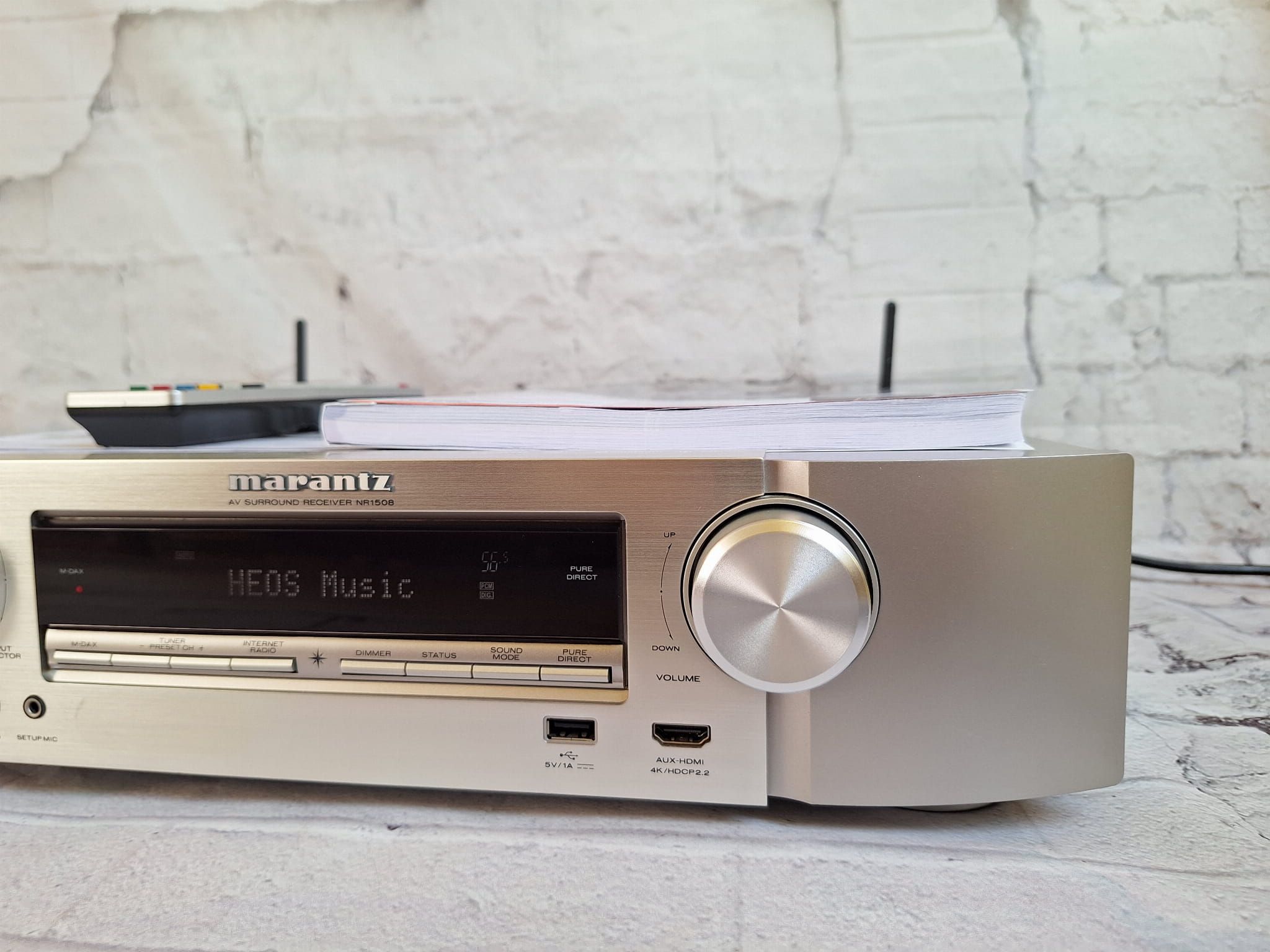 5.2 Marantz NR1508 Wi-fi BT Heos 4k/60p Dolby Vision Net Radio AirPlay