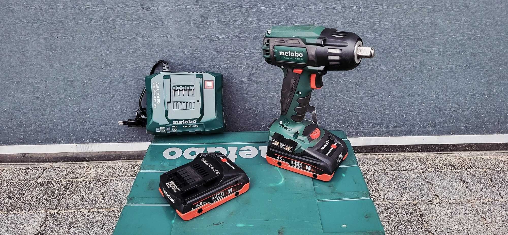 Klucz udarowy Metabo SSW 18 LTX 400 BL + 2aku Zakrętak jak Nowy!!