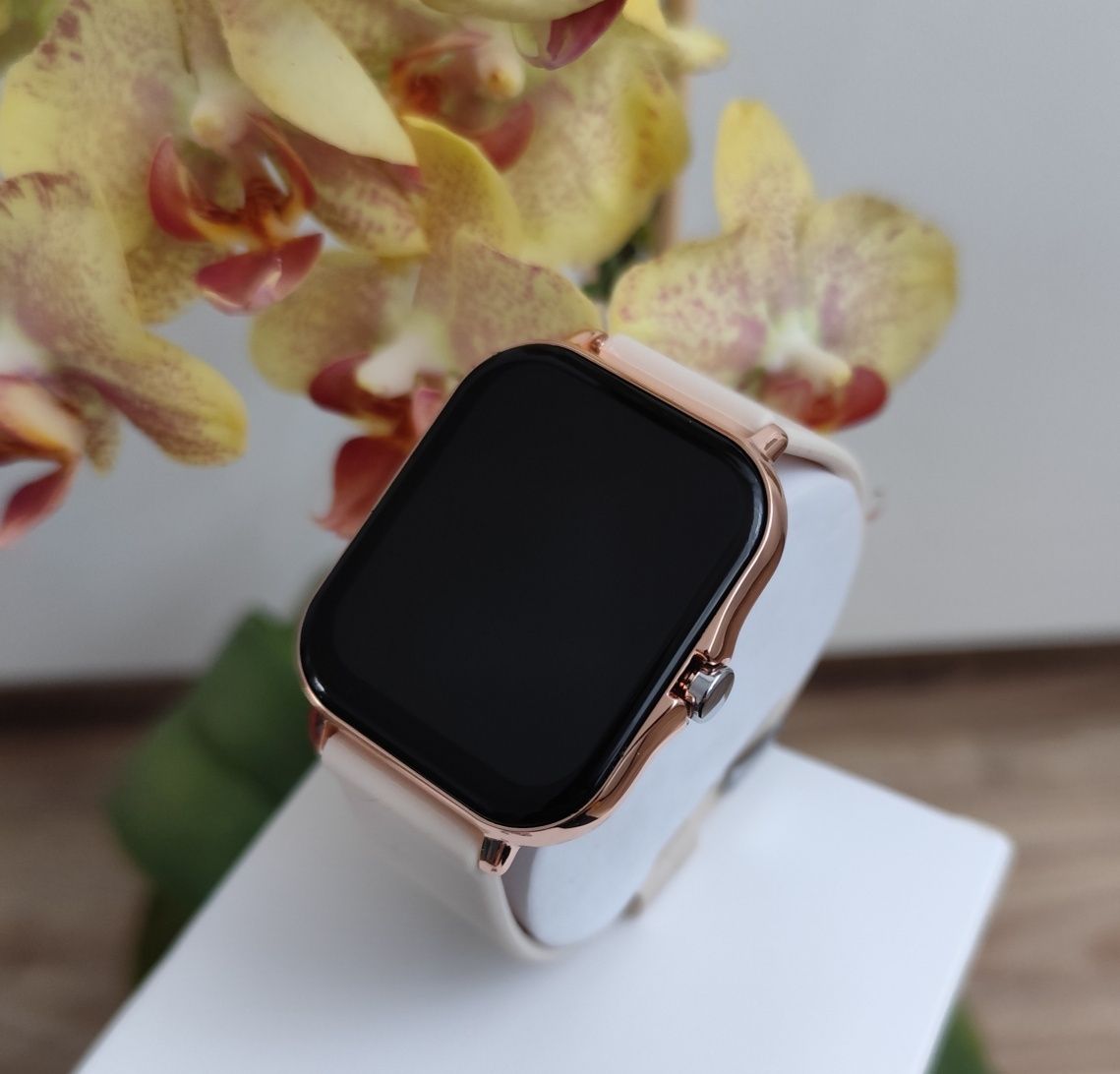 Śliczny,Złoty,Damski Zegarek, Smartwatch Nowy Pomiar Cukru