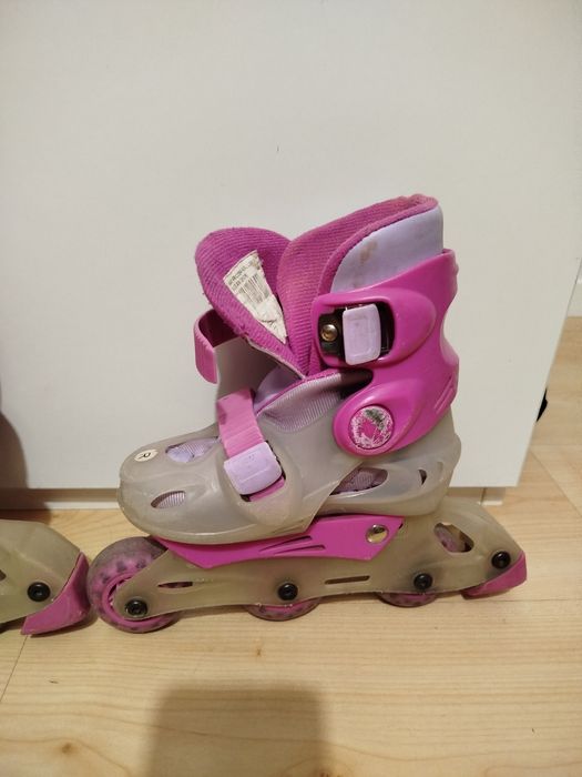 Rolki dziewczęce / dla dziewczynki / regulowane 26-29