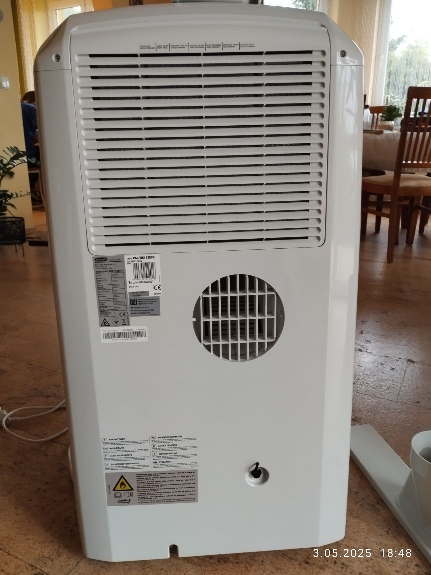 Klimatyzator DeLonghi Pinguino Type PAC WE112ECO przenośny 3w1, osusza