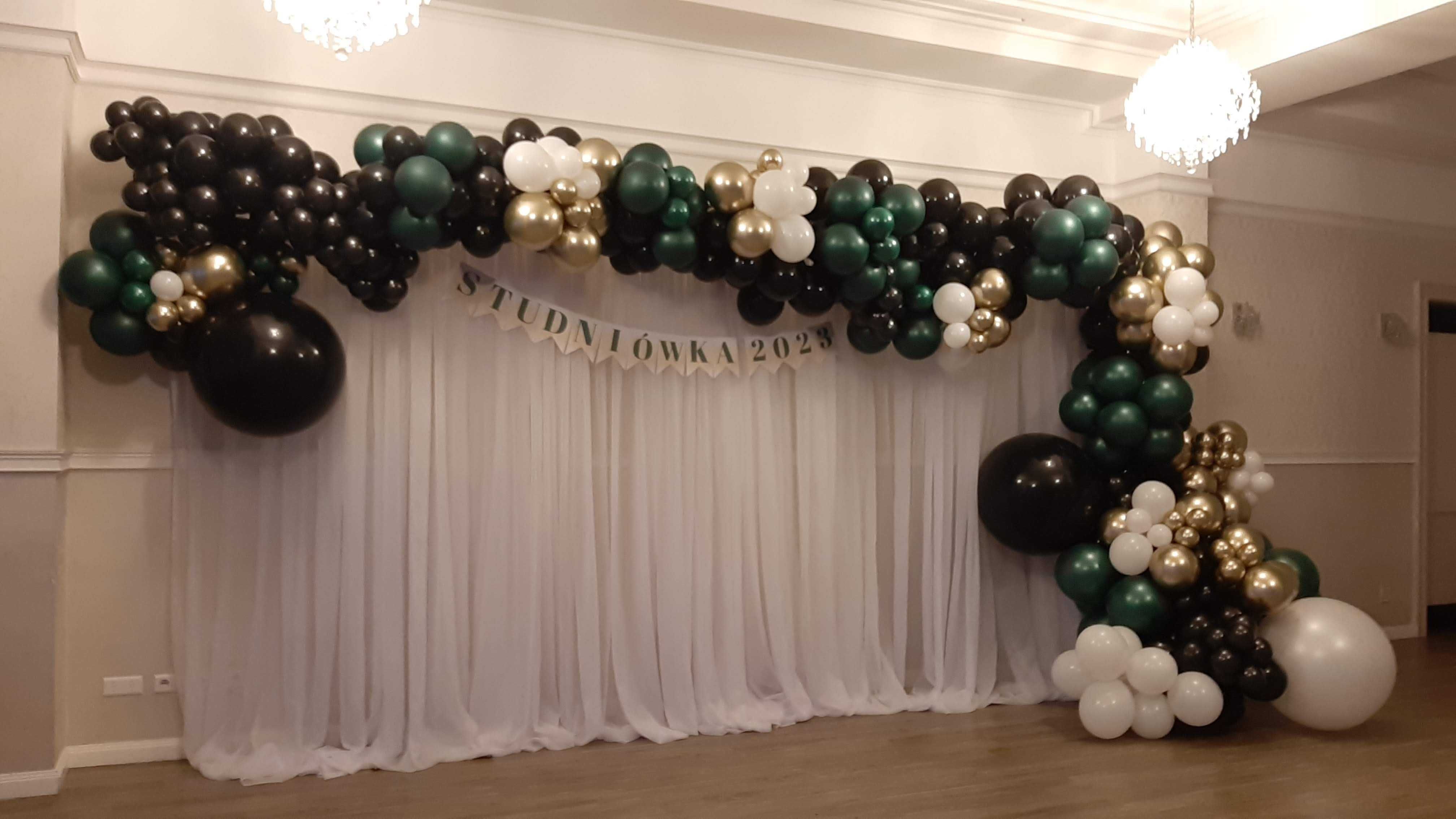 Ścianka do zdjęć balonowa 500 x 250 tło STUDNIÓWKA półmetek
