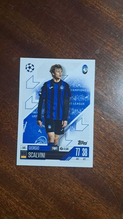 Cartas da coleção Match Attax da Topps 2024/2025 Giorgio Scalvini