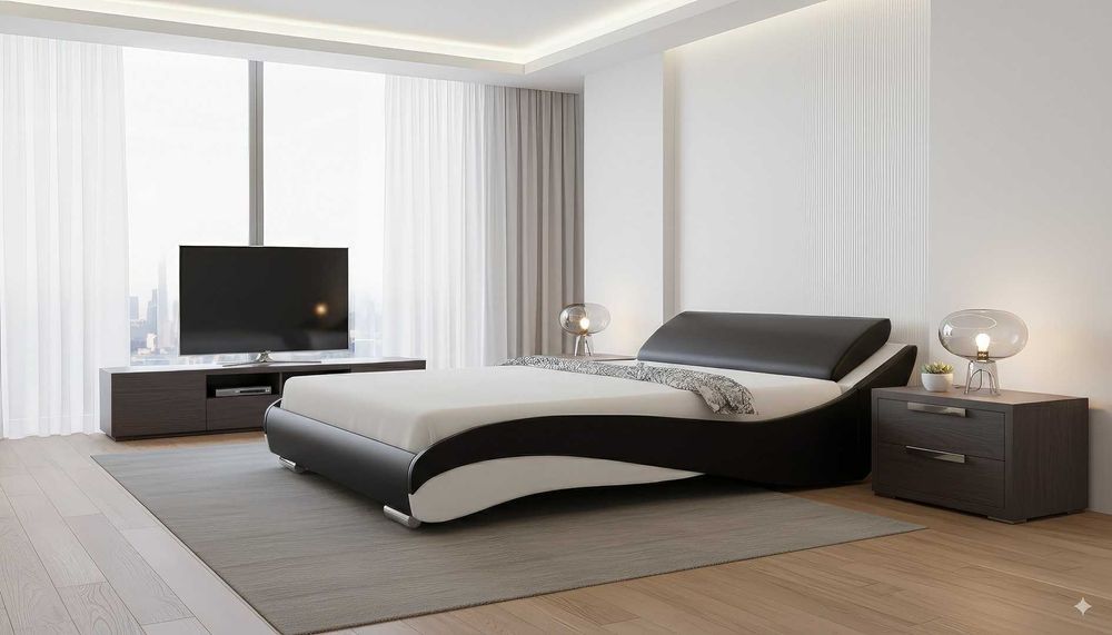 Łóżko do sypialni Premium Slim 120x200, 140x200, 160x200, 180x200 cm