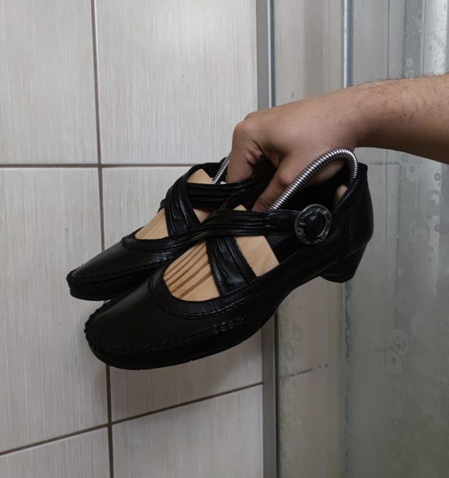 buty damskie 39 Hush Puppies mokasyny półbuty lady sandały czarne półb