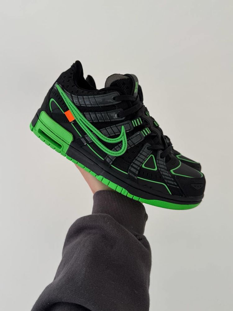 Кросівки Nike OFF-White x Rubber Dunk Black/Green (36-45)