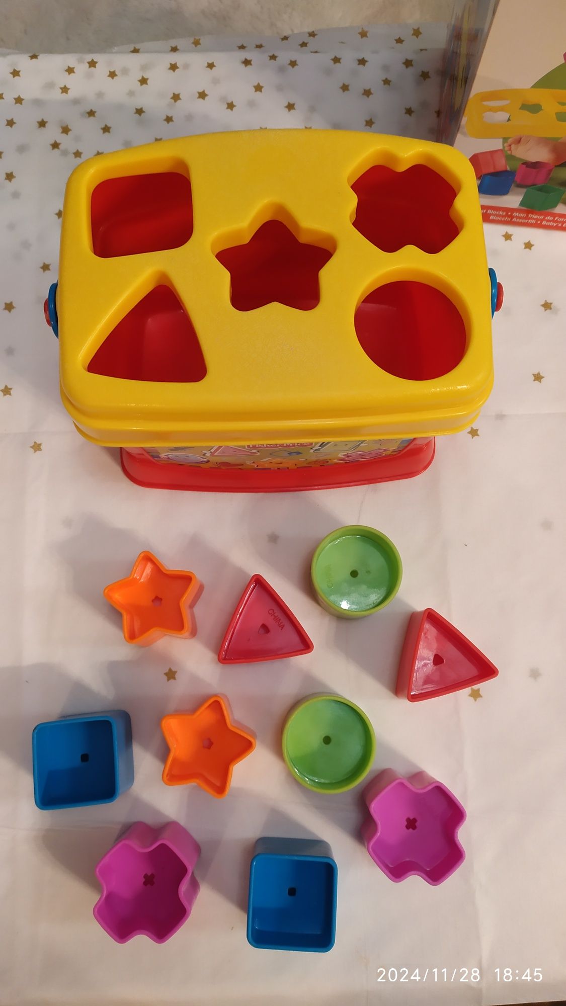 Sorter wiaderko Fisher Price w oryginalnym pudełku