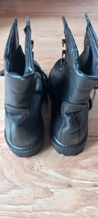 Skórzane TRAPERY GLANY buty obuwie nowe