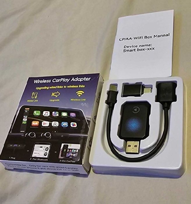 Bezprzewodowy adapter CarPlay USB do samochodu z CarPlay Android iOS