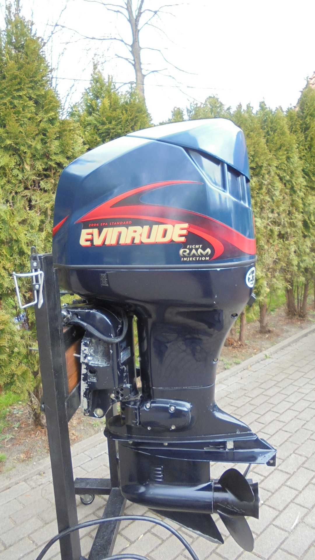 evinrude ficht ram 150 hp wtrysk okazja powertrim v6  silnik zaburtowy