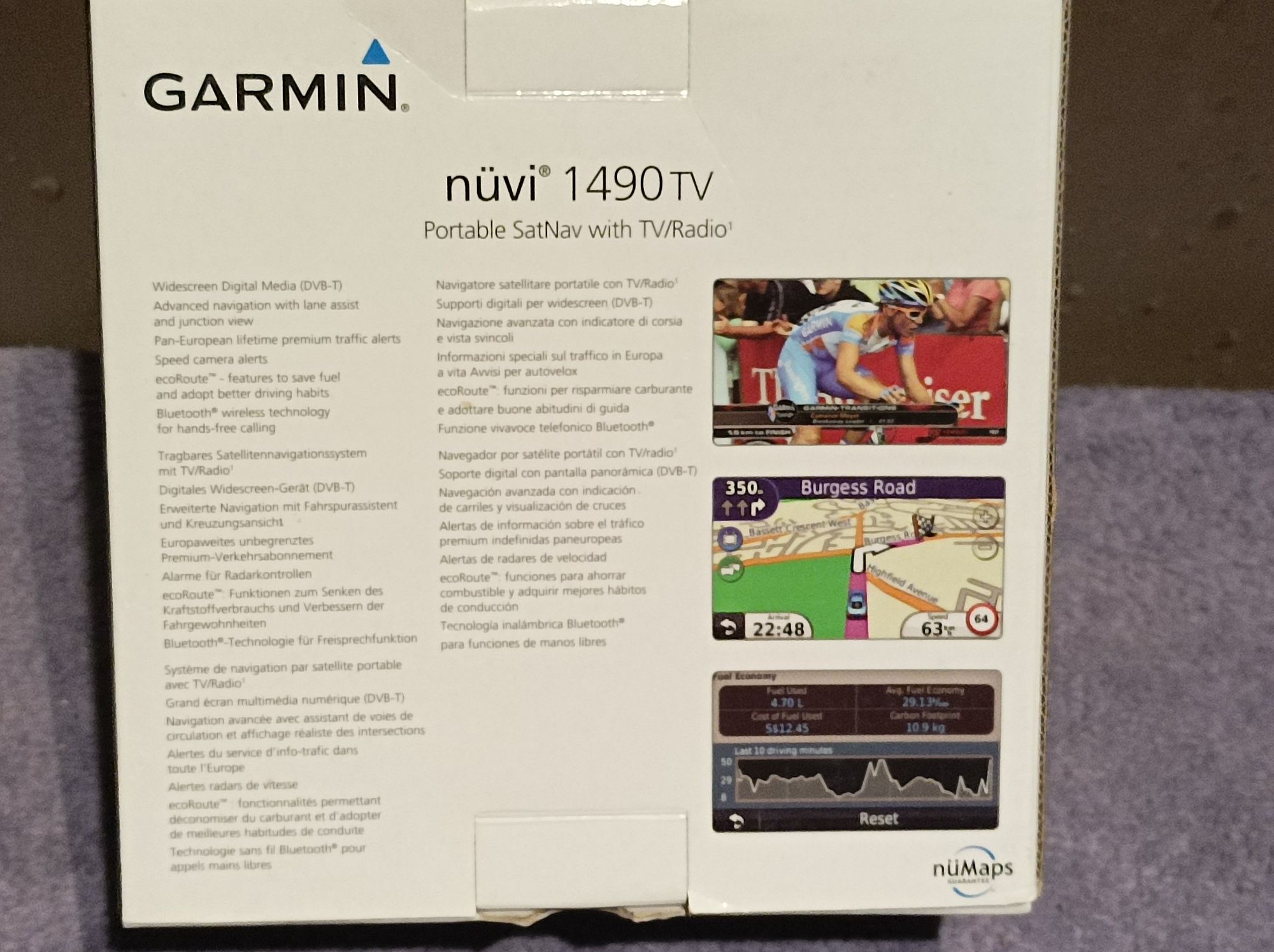 Jedyna! Nawigacja GPS GARMIN NUVI 1490TV z TV/Radio/Bluetooth.Tanio!