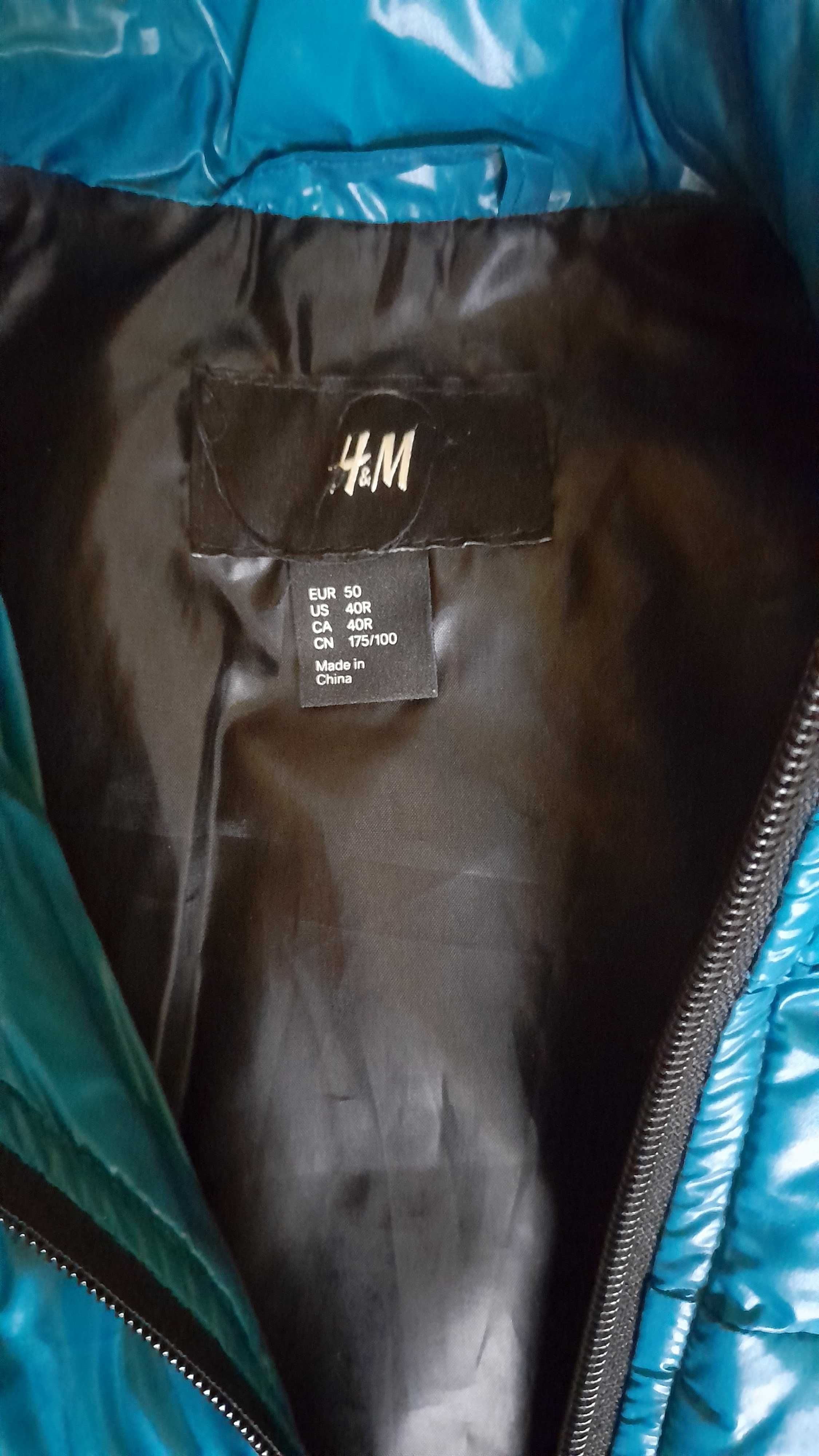 Kurtka męska/młodzieżowa H&M przejściowa rozmiar 50 kolor zielony