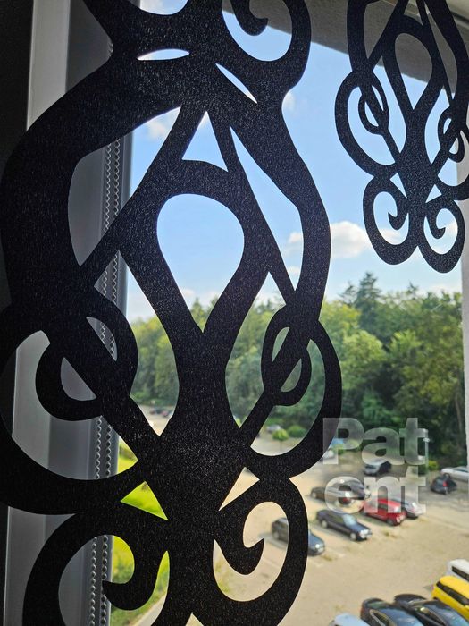 Firana panele ekranowe 60x100 cm żakardowe 2 sztuki na okno czarne