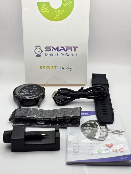 ++Smartwatch męski połączenia telefoniczne 1,32" HD ekran dotyk IP67++