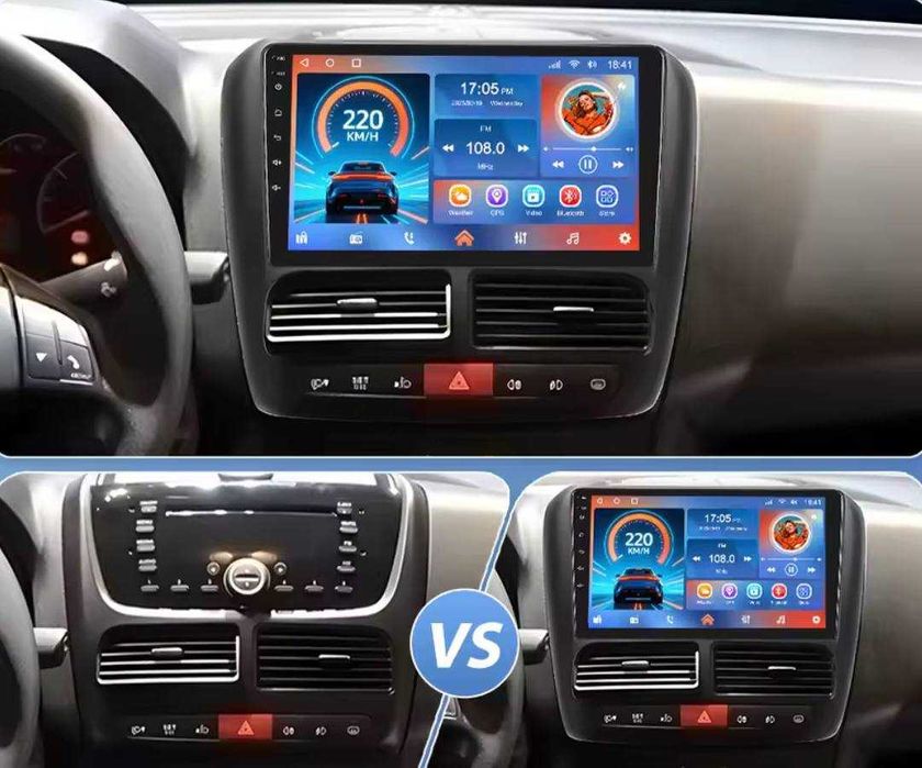 Nowe Radio/Nawigacja ANDROID Fiat Doblo / Opel Kombo (2+32/4+64gb