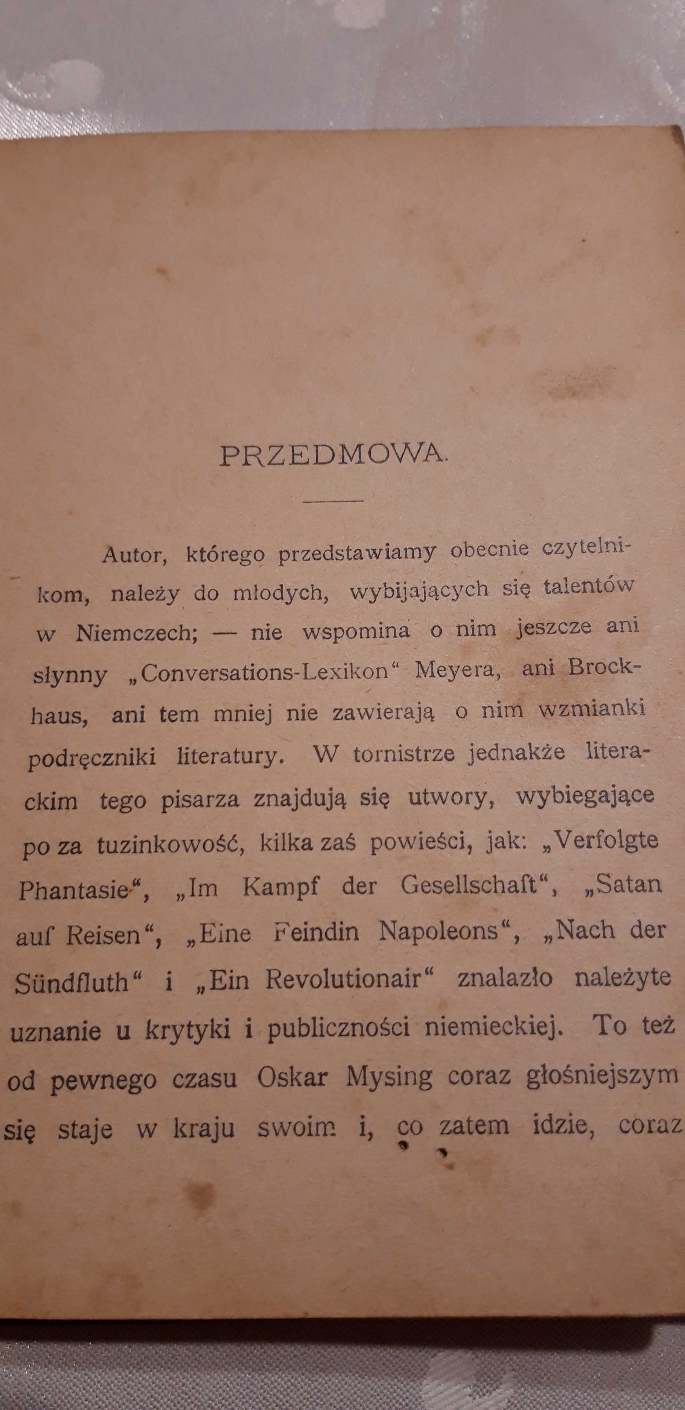 BEREZYNA (Pow. Hist.,T.1-2) -O. Mysing- W-wa 1899, opr.wyd.