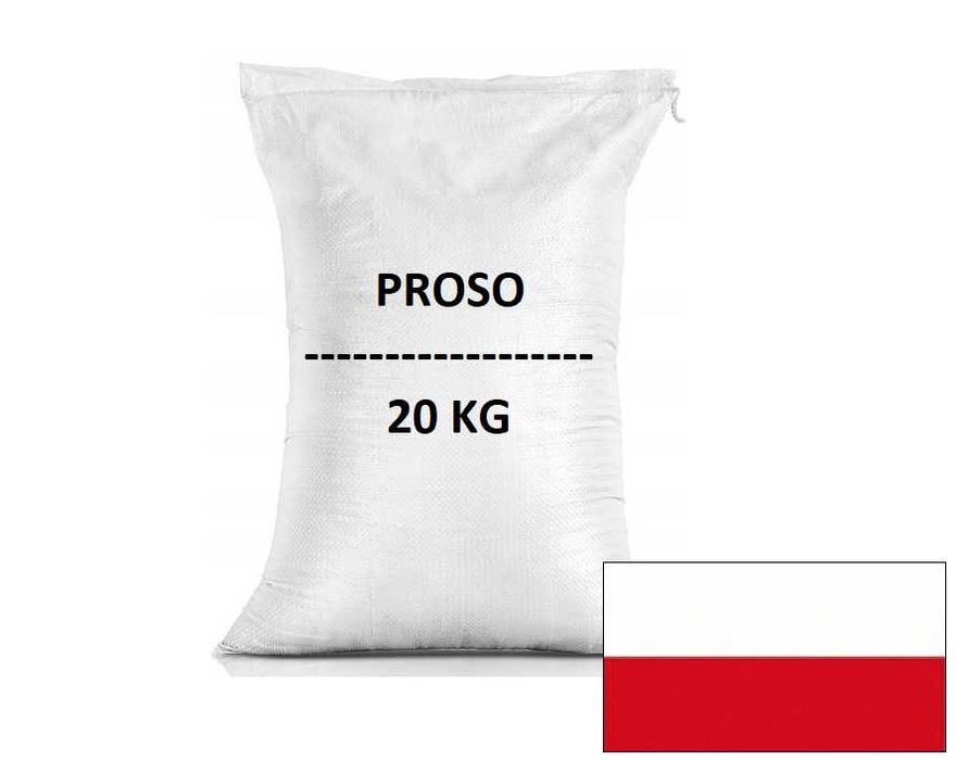 Proso białe dla ptaków kur papug 20kg wysyłka