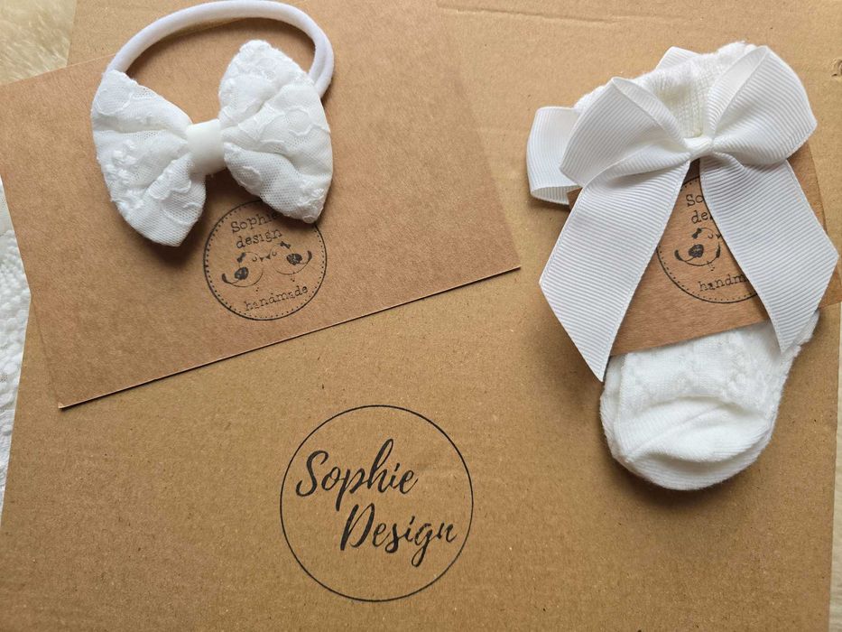 Przepiękna sukienka do Chrztu Sophie Design Holly - zestaw + GRATIS