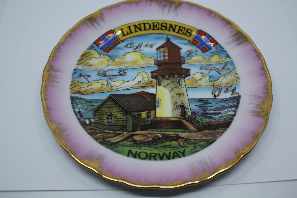 Lindesnes Norwegia. Souvenir - talerzyk do zawieszenia na ścianę