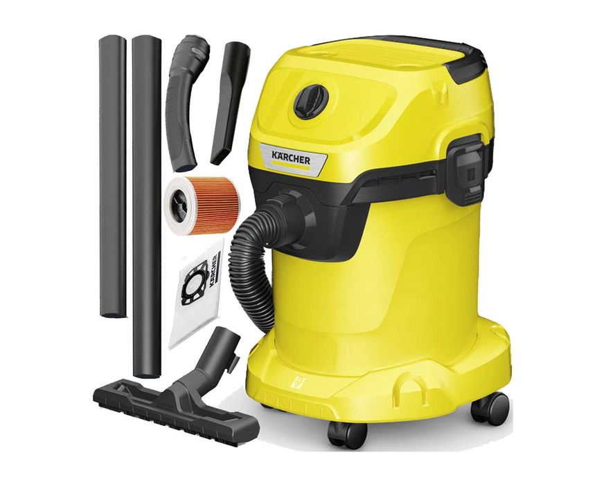 WYTRZYMAŁY Odkurzacz Karcher WD 3 1000W Filtr Dom Garaż Remont NOWY