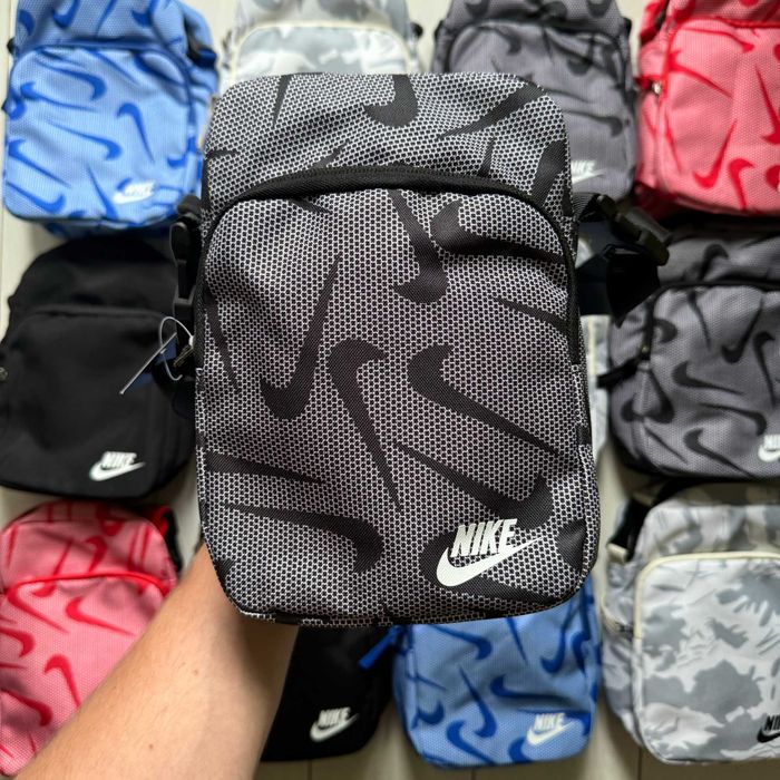 Сумка через плече Nike Heritage(Чорний,Сірий,Білий,Синій,Червоний).