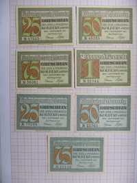 Kolberg banknoty zastępcze, pieniądz zastępczy Kołobrzeg 1921.