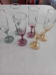 6 copos de champanhe coloridos (flutes) (Portes incluídos)