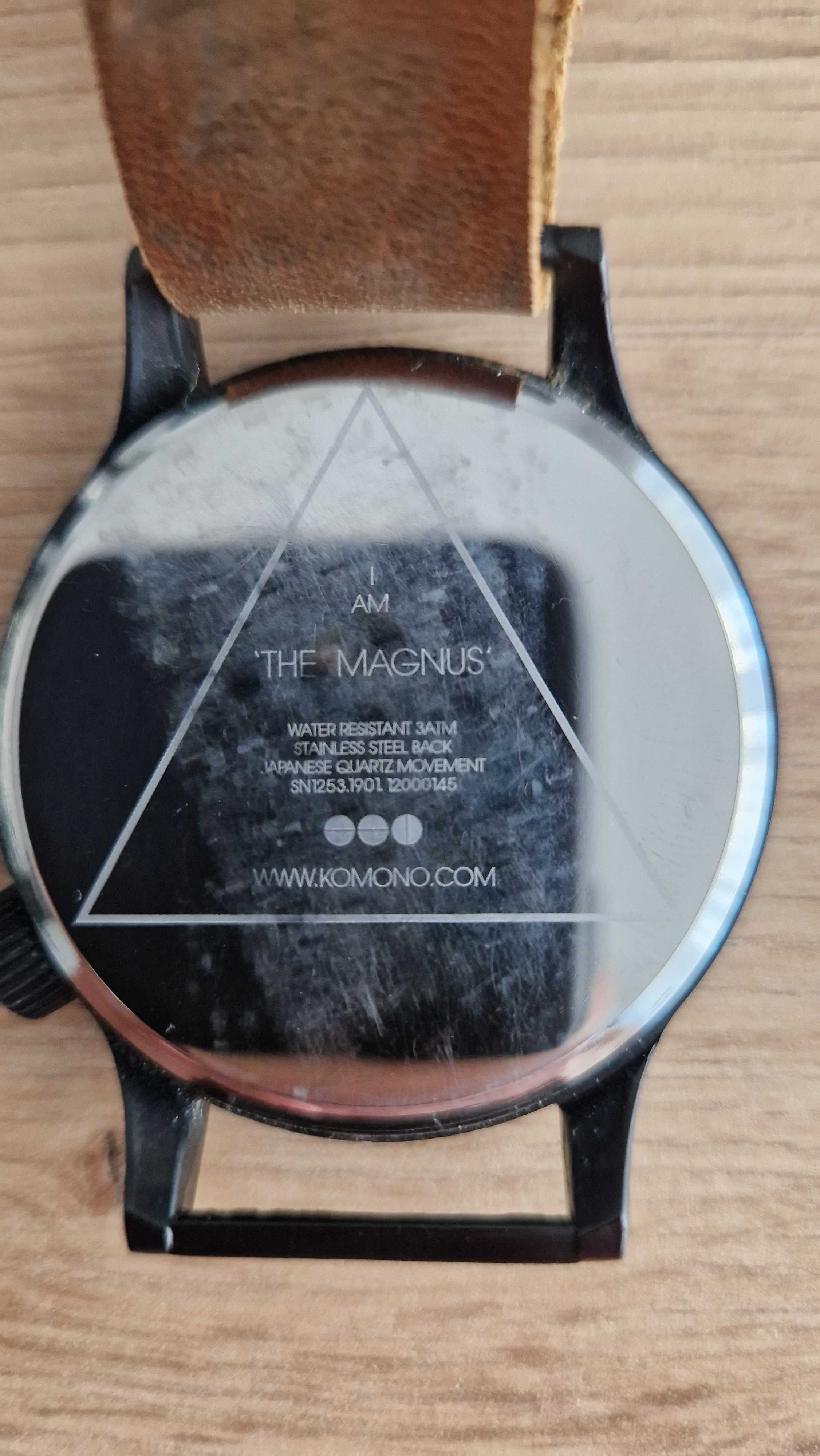 Zegarek męski KOMONO MAGNUS BLACK COGNAC W1901 l stylowy