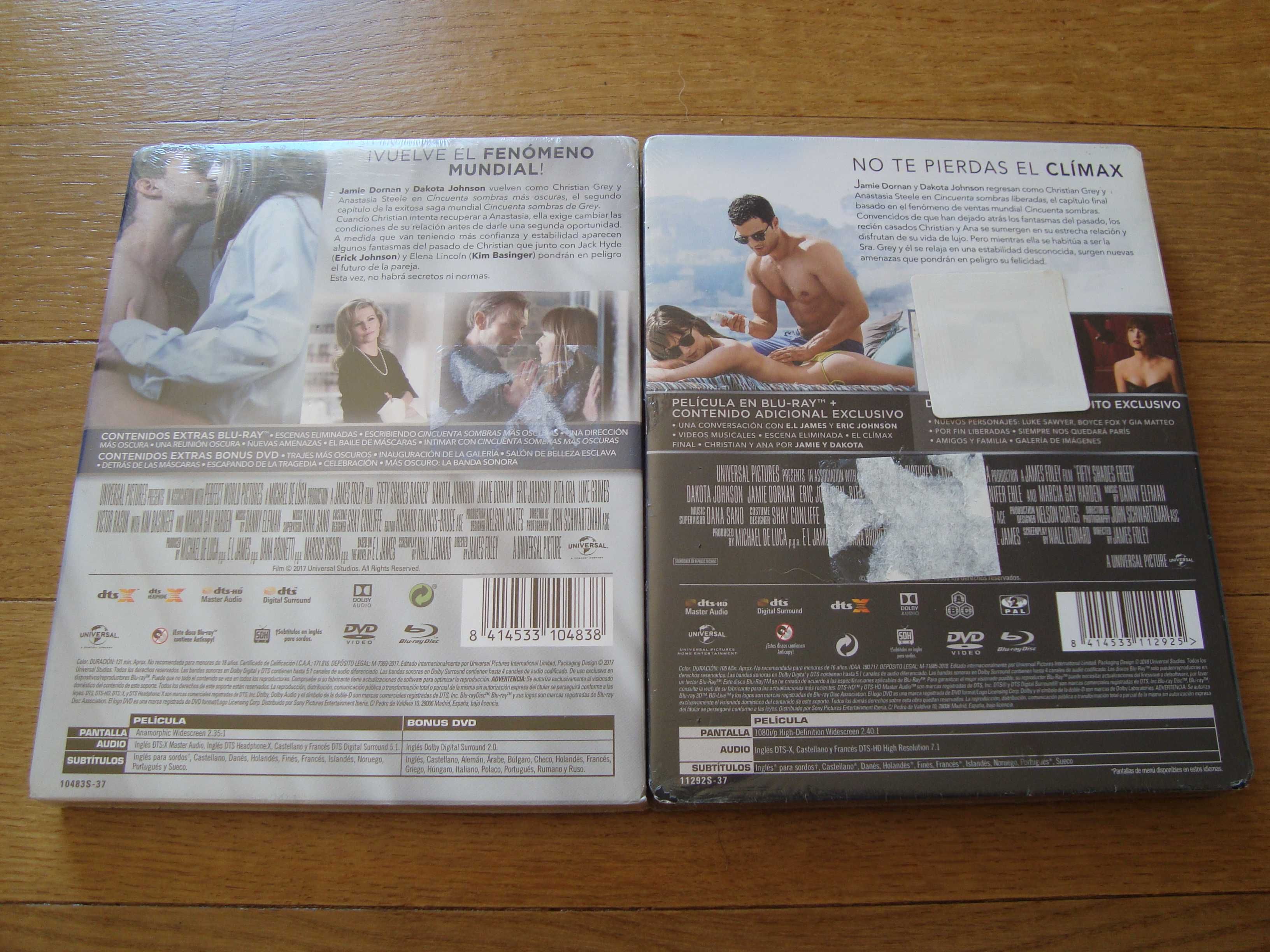 As Cinquenta Sombras Mais Negras & Livre (Blu-Ray + DVD) / Steelbook)