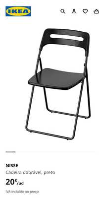 Cadeiras dobráveis da Ikea