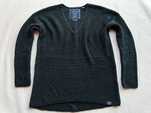 SuperDry _ Granatowy luźny sweter w serek M