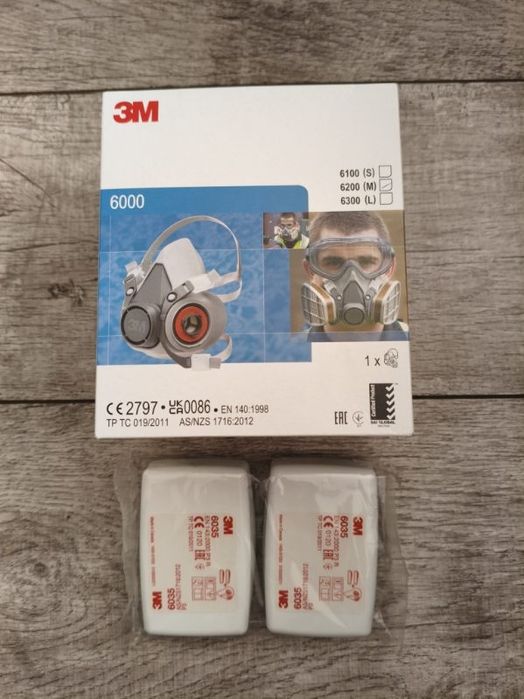 Półmaska lakiernicza 3M maska ochronna przeciwpyłowa