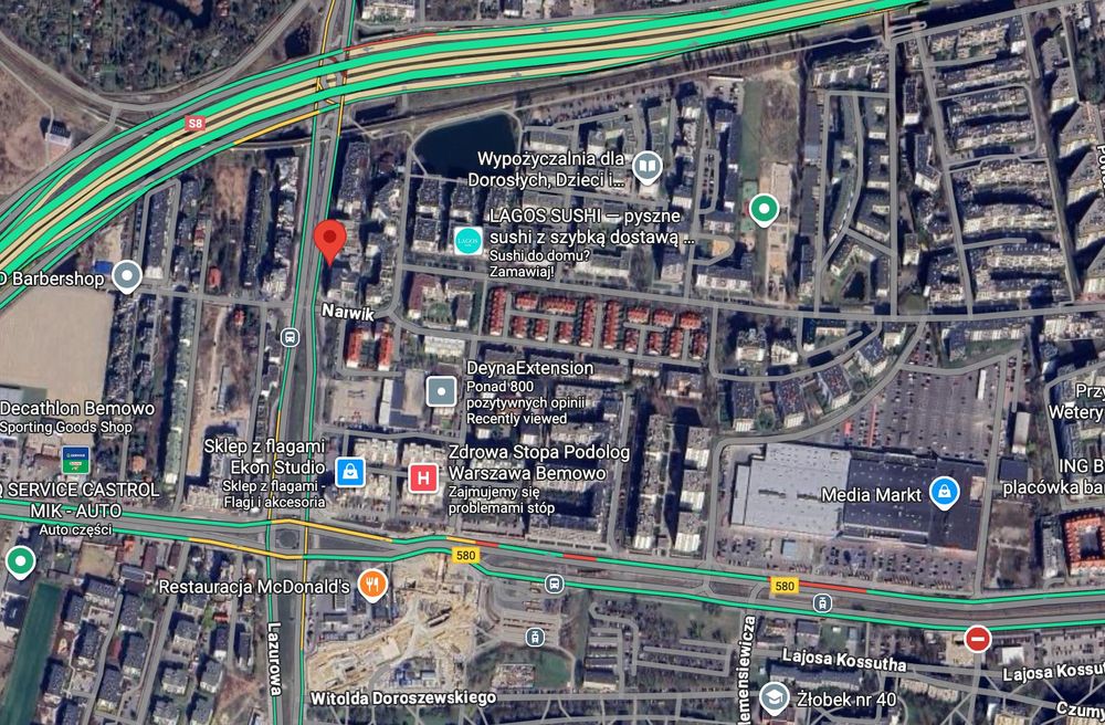 Wynajmę miejsce na reklamę  6×3 m  Warszawa Bemowo (Lazurowa, przy S8)