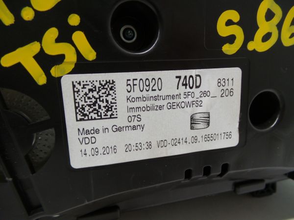 Quadrante / painel de instrumentos SEAT Leon (5F1)