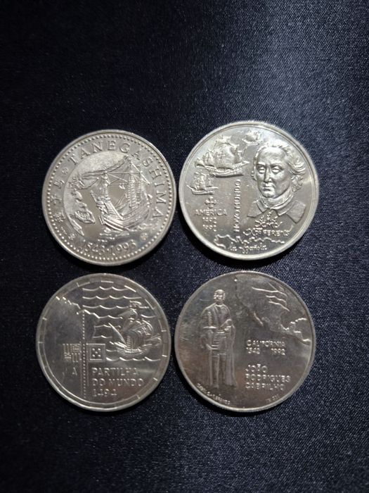 Coleção 4 moedas de 200 escudos Descobrimentos