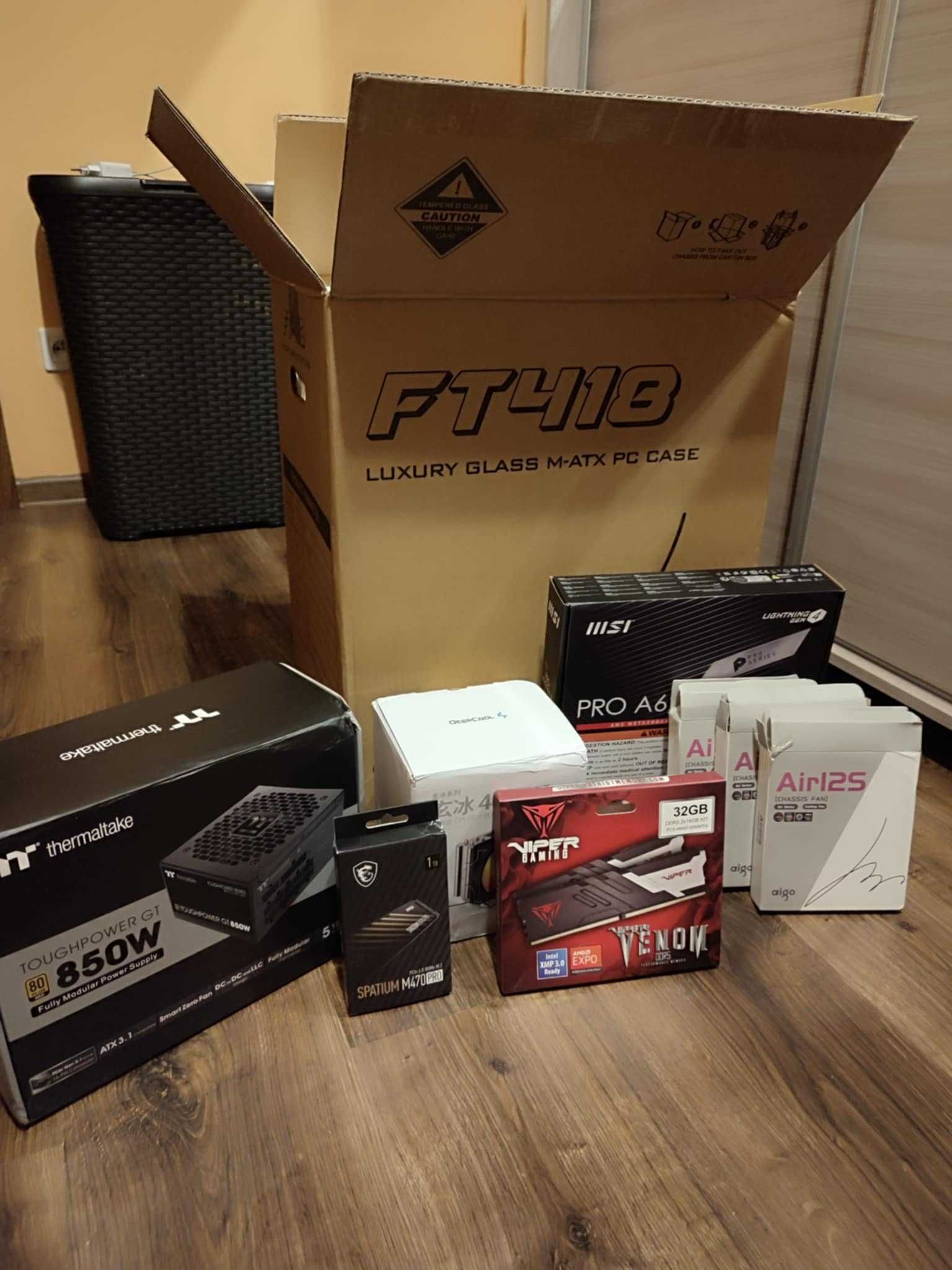 Komputer gamingowy Ryzen 7500f Rx 6800XT SSD 1TB 32GB RAM ARGB