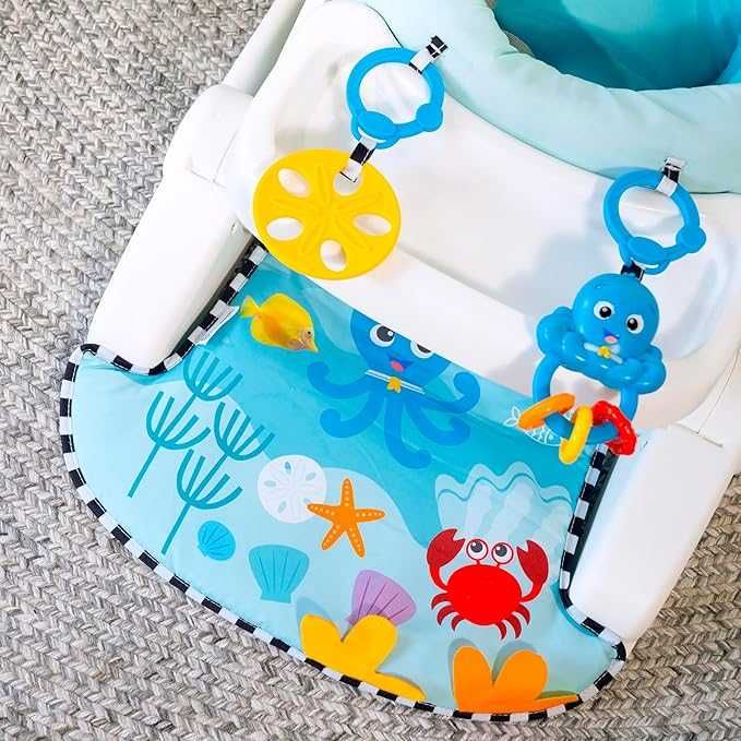 Baby Einstein, Assento para o chão 2 em 1 Sea of Support, com bandeja